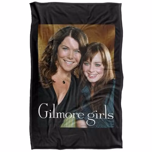 Warner Bros. Gilmore Girls Portrait Super Soft Fleece Throw Blanket, Multicolour, W: 91 x D: 147 cm