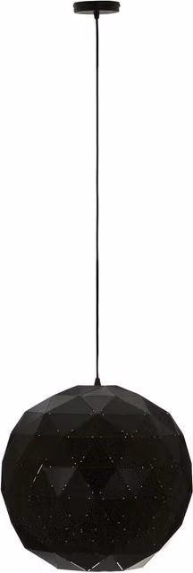 Fifty Five South Mateo Industrial Sphere Pendant Light in Black and Copper – 1
