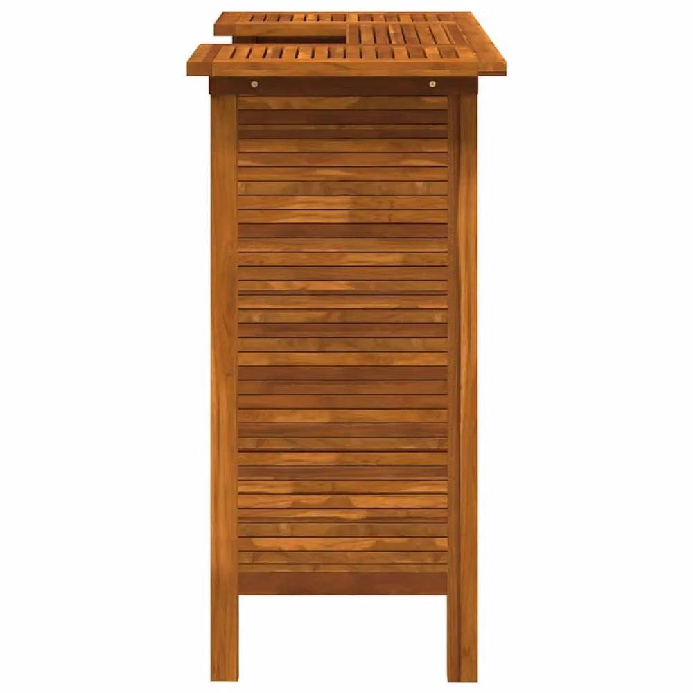 Berkfield Home Bar Table in Brown Solid Oiled Acacia Wood, W/D/H: 110 x 50 x 105 cm – 3