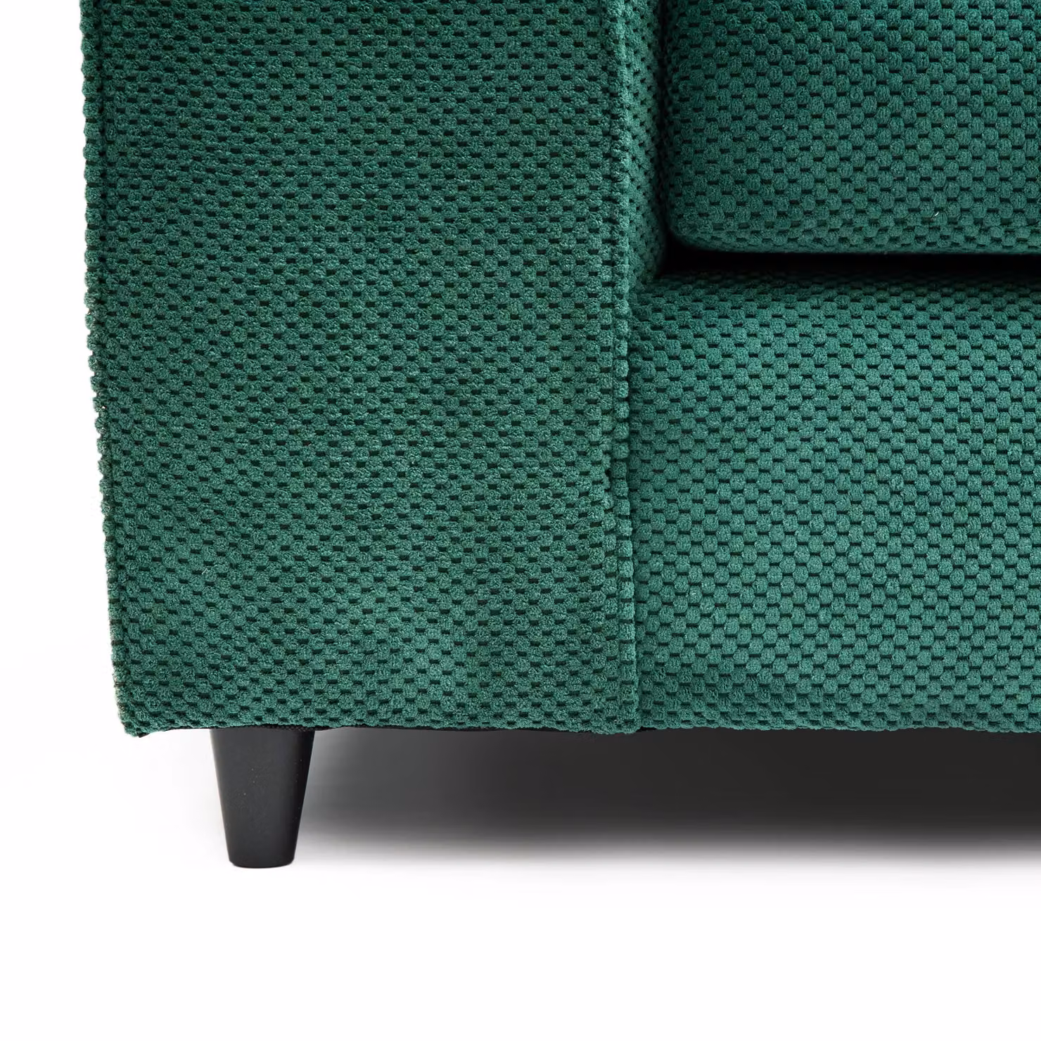 Abakus Direct Jumbo Grid 3 Seater Upholstered Fabric Sofa with Scatter Cushions in Grey, Beige or Green – 6