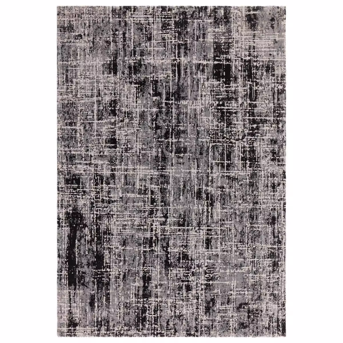 The Rug Shop UK Black and Grey Modern Abstract Easy Care Area Rug W: 240 cm, D: 340 cm – 5