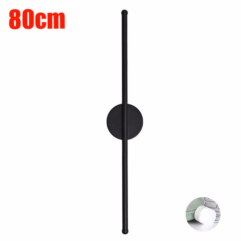 Ventryn Black Dimmable LED Exterior Wall Sconce Strip Light with Warm White Up and Down Lighting – 2