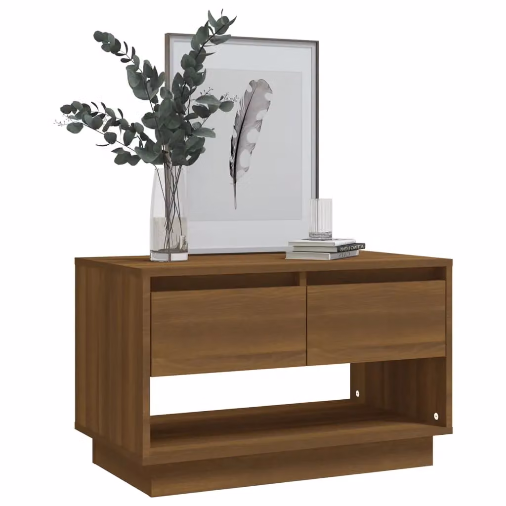 Berkfield Home Brown Oak TV Cabinet, W/D/H: 70 x 41 x 44 cm – 3