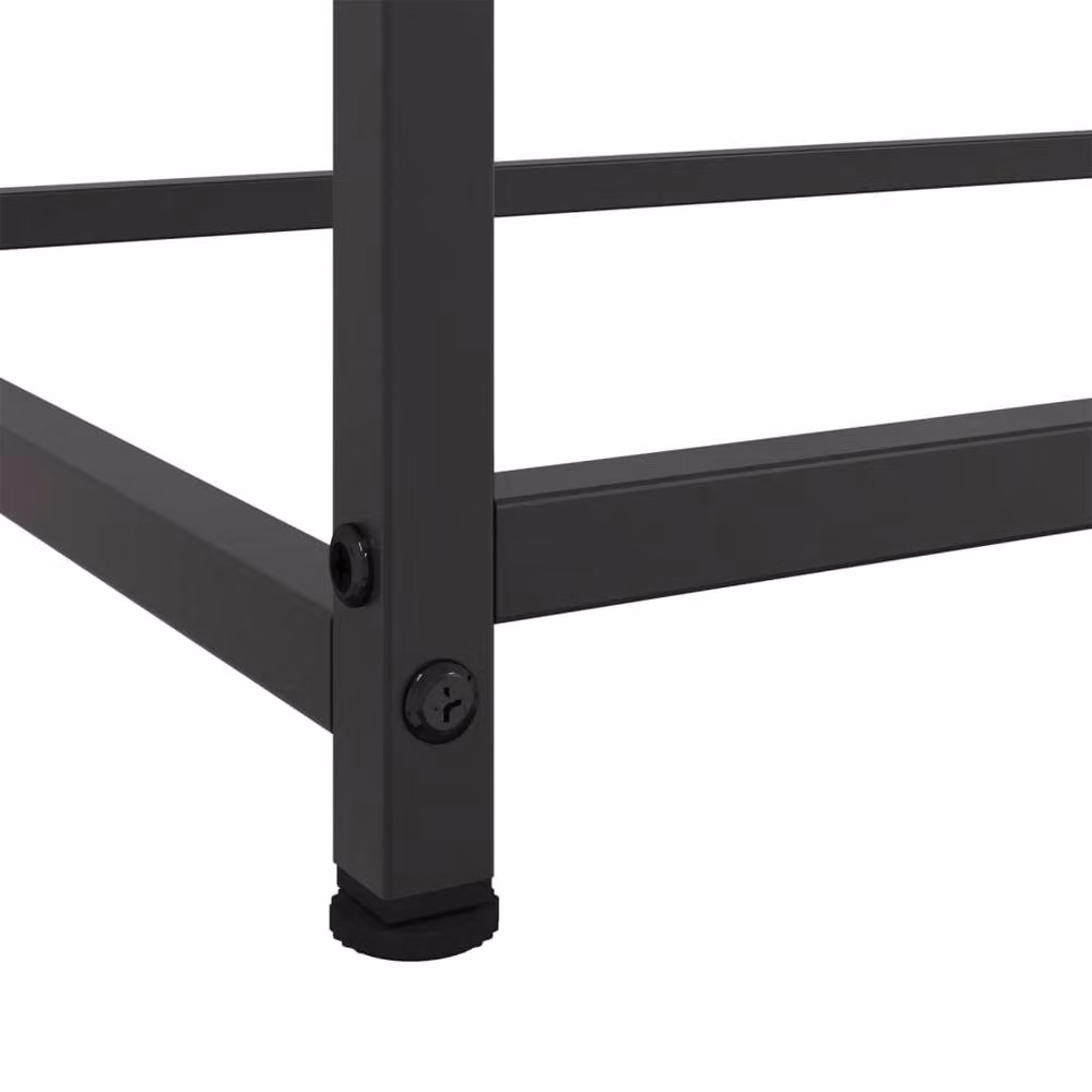 Berkfield Home Black Matt Metal Sideboard W/D/H: 100.5 x 39 x 107 cm – 6