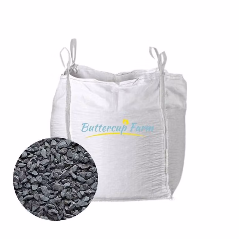 Buttercup Farm Blue and Dark Grey Slate Chippings 40mm Coarse Gravel Stone 850 kg