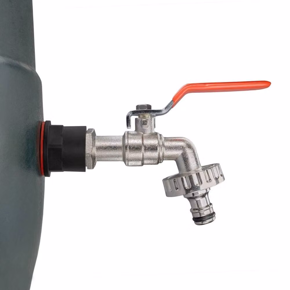 SPETLEK Silver Water Butt Rain Barrel Tap with 3/4 inch Connector – 2