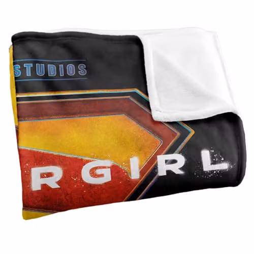 LOGOVISION Super Girl 2026 Full Colour Shield Multicolour Super Soft Fleece Throw Blanket W: 152 cm, D: 127 cm – 2