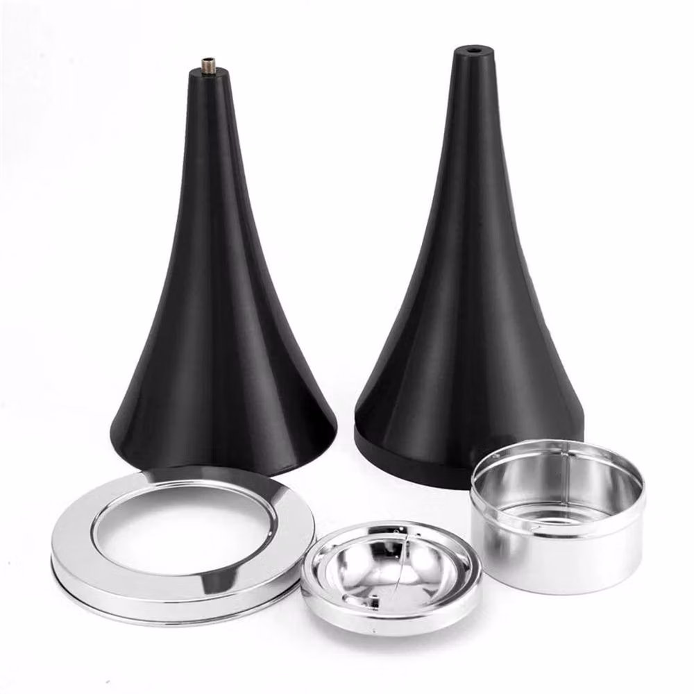 NESTLUNE Large Freestanding Standing Floor Ashtray in Black Metal, Height: 100 cm, Width: 15 cm, Depth: 15 cm – 6