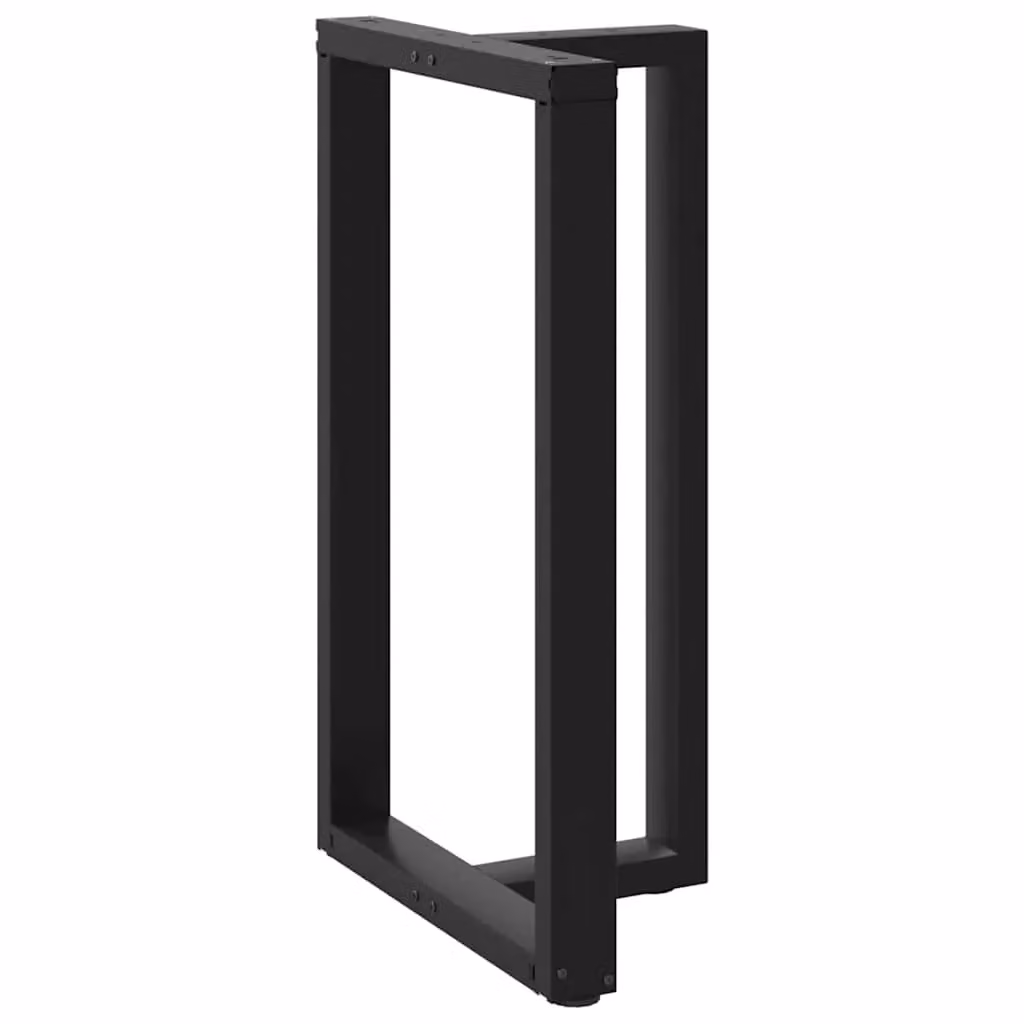 Berkfield T-Shaped Steel Bar Table Legs, 2 Pieces, Black, W: 60 cm, D: 35 cm, H: 100-101 cm – 3