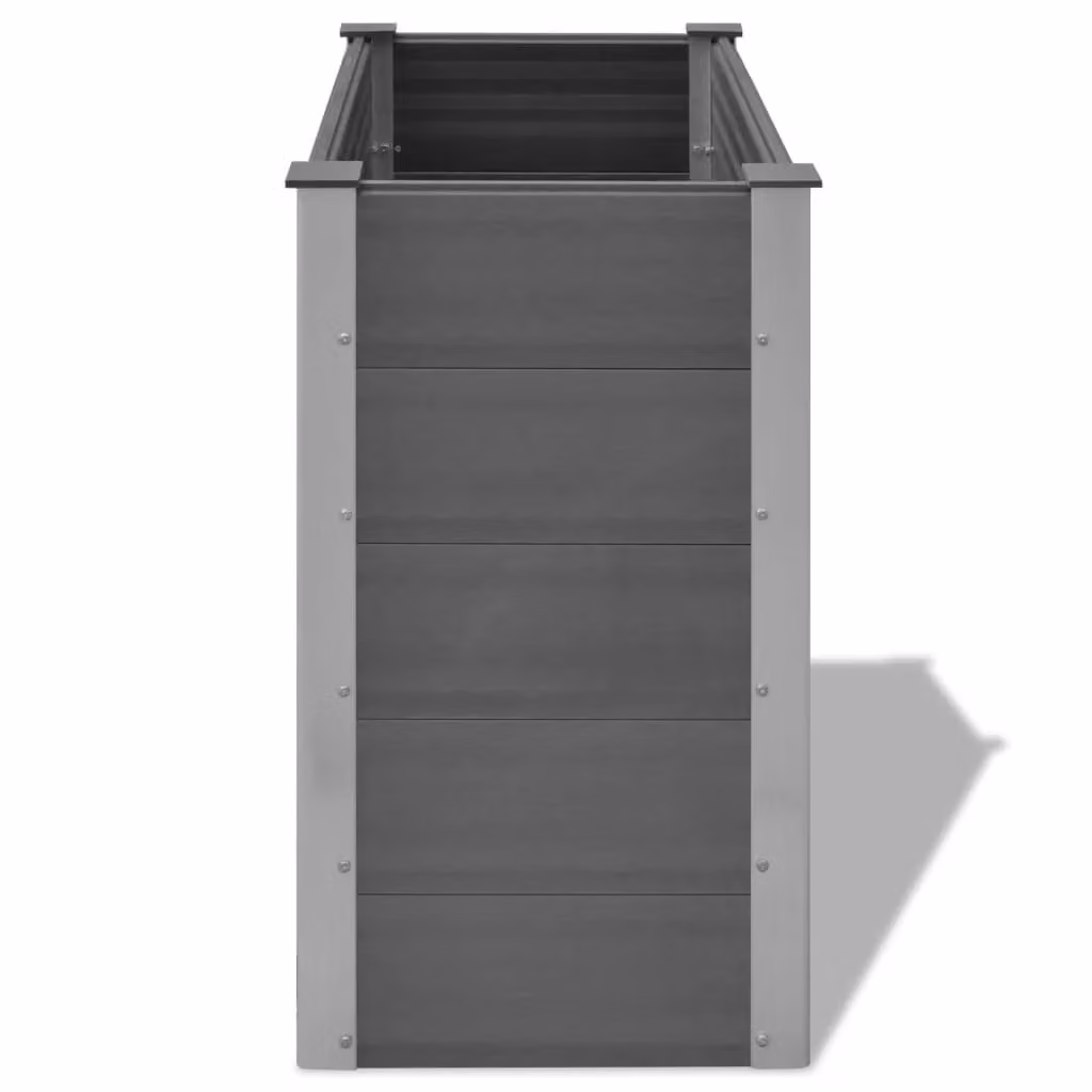 Berkfield Home Garden Grey WPC Raised Bed W/D/H: 100 x 50 x 91 cm – 3