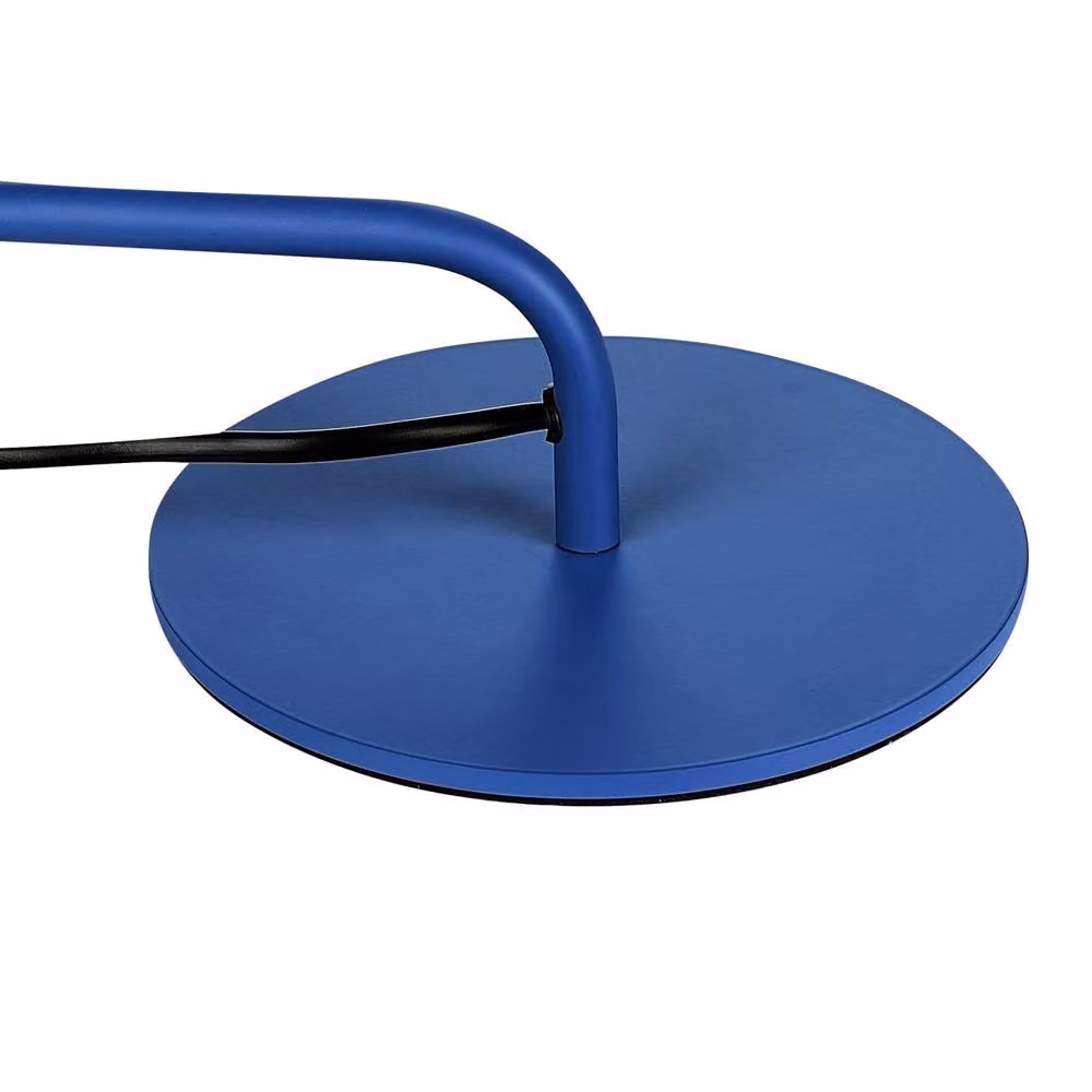 Wyld and Coco Blue Metal Floor Lamp with Adjustable Cone Shade, Height: 154 cm – 3