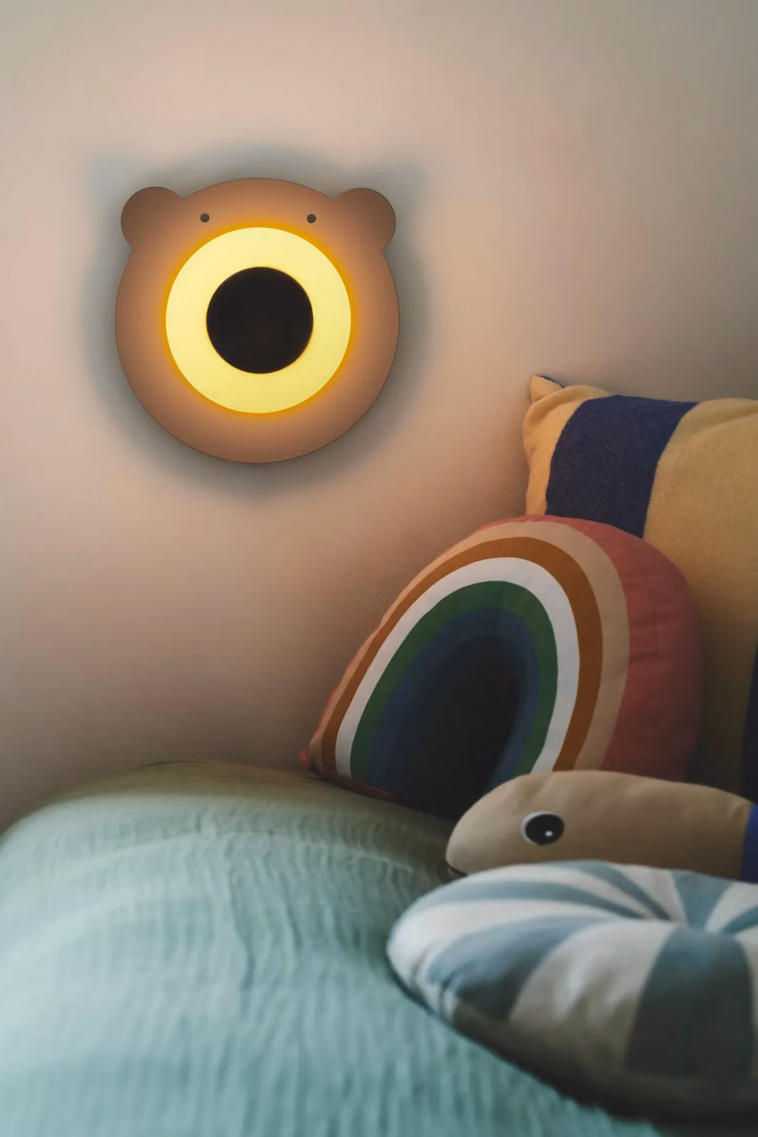 Nordlux Brunabear Brown Metal and Glass Wall Light for Childrens Rooms with E14 Socket – 4