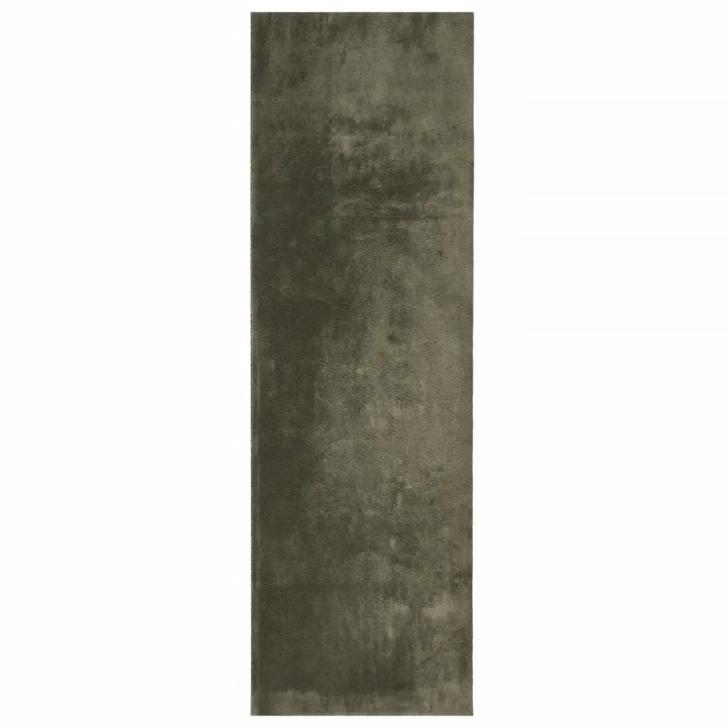 Berkfield Home HUARTE Short Pile Washable Rug, Forest Green, W: 80 cm, L: 250 cm – 2