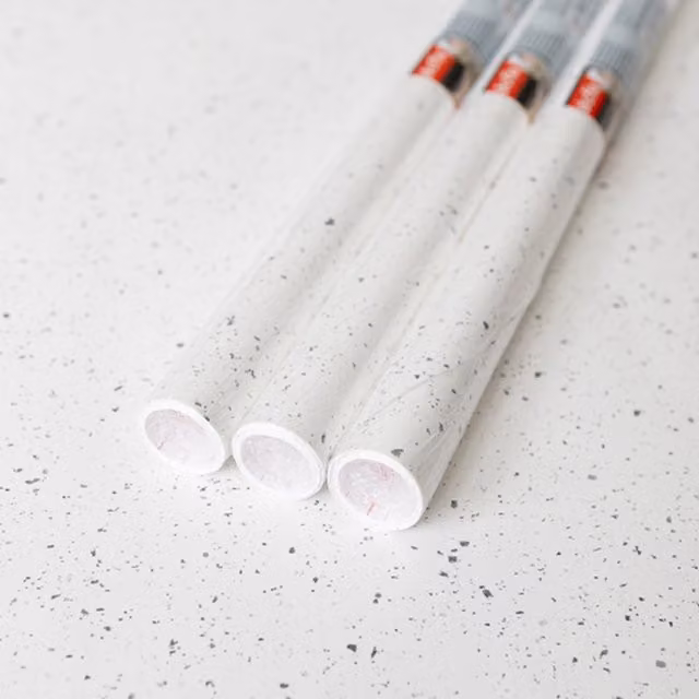 dc fix White Granite Quartz Self Adhesive Vinyl Wrap for Worktops, White, 2m