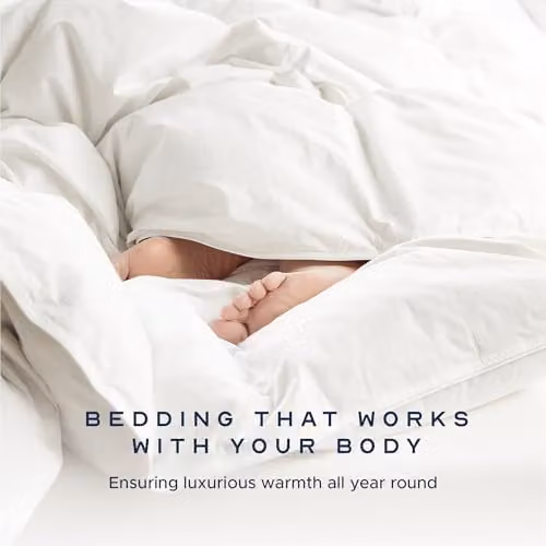 Snuggledown Retreat Hungarian Goose Down All-Year Round 10.5 Tog Duvet, White, W/D/H: 200 x 200 cm – 3