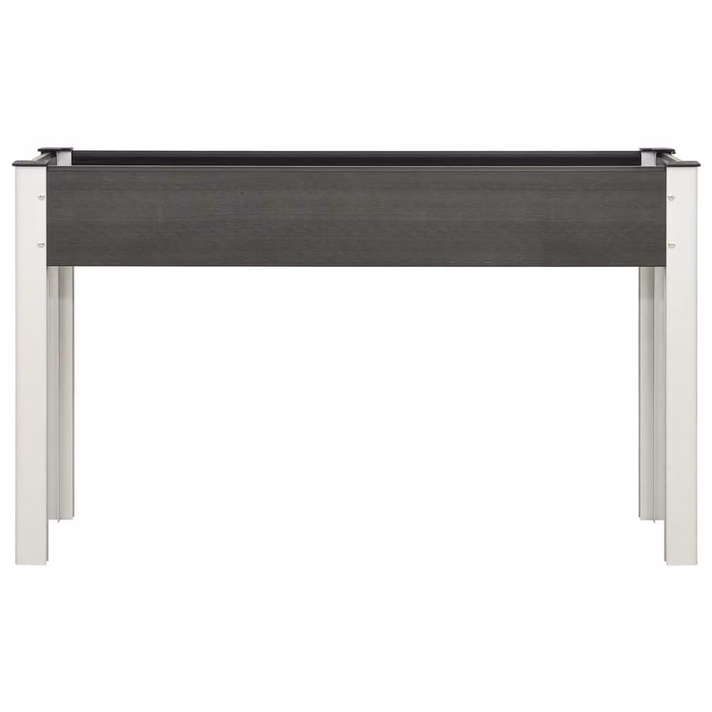 Berkfield Home Garden Grey WPC and Steel Raised Bed W/D/H: 120 x 40 x 75 cm – 2