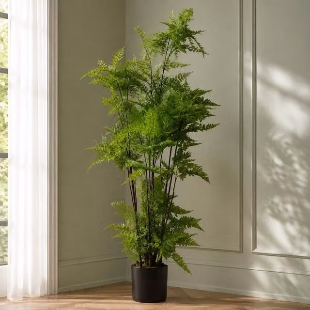 Botanik Premium Artificial Fern Grass Foliage Plant in Green, Height: 150 cm – 1