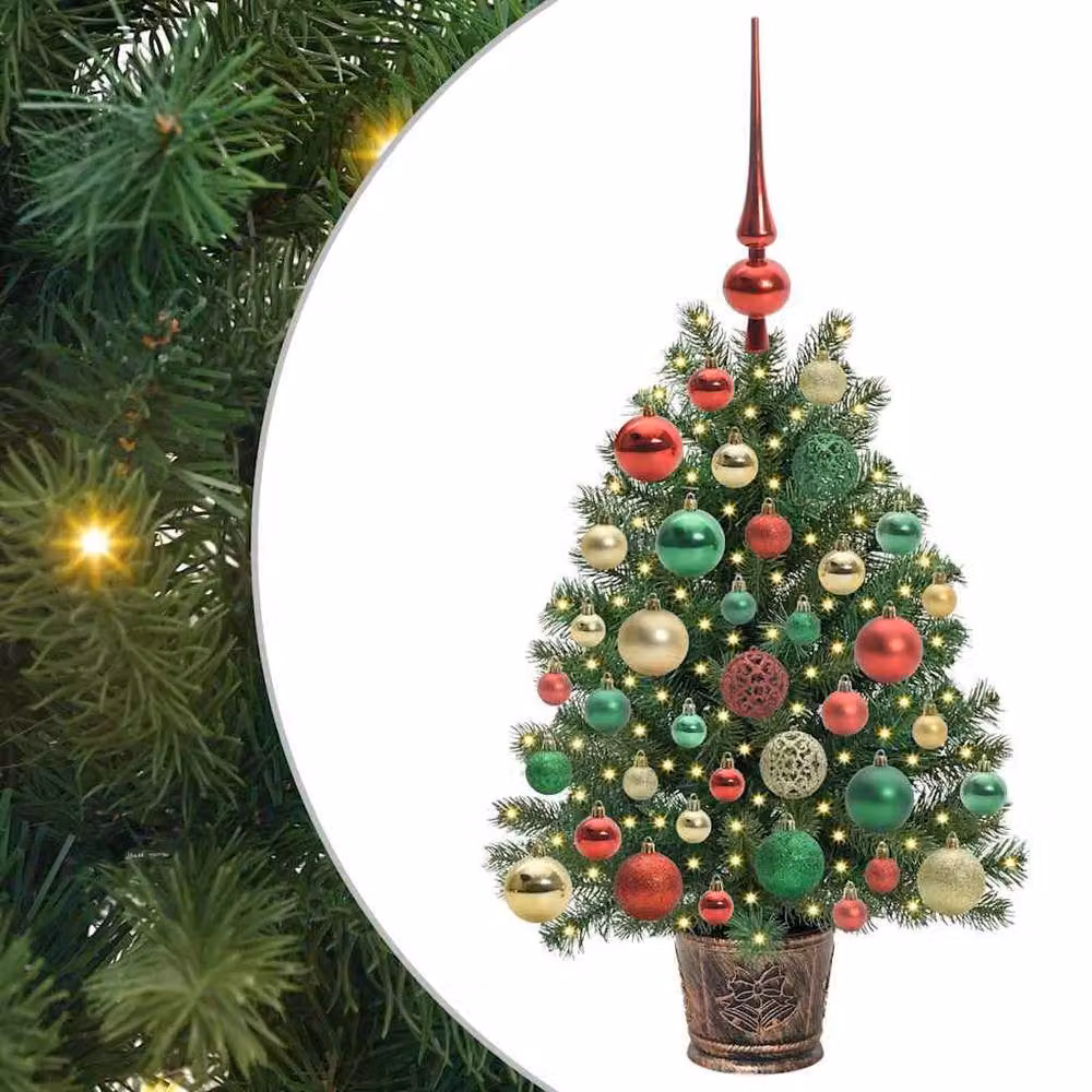 Berkfield Home Green Tabletop Artificial Christmas Tree with 150 LEDs, Height: 75 cm – 2
