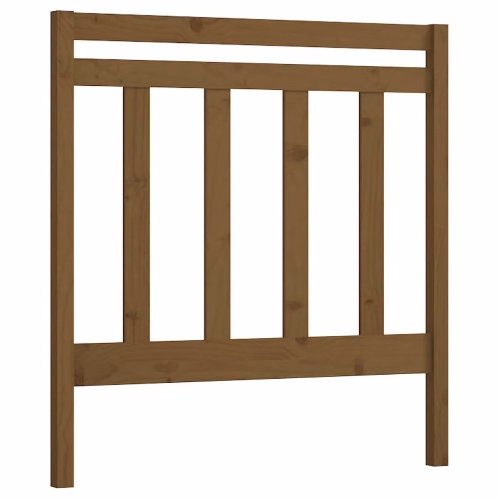 Berkfield Home Beautiful Bed Headboard in Honey Brown Solid Pine, W/D/H: 95 x 4 x 100 cm – 2