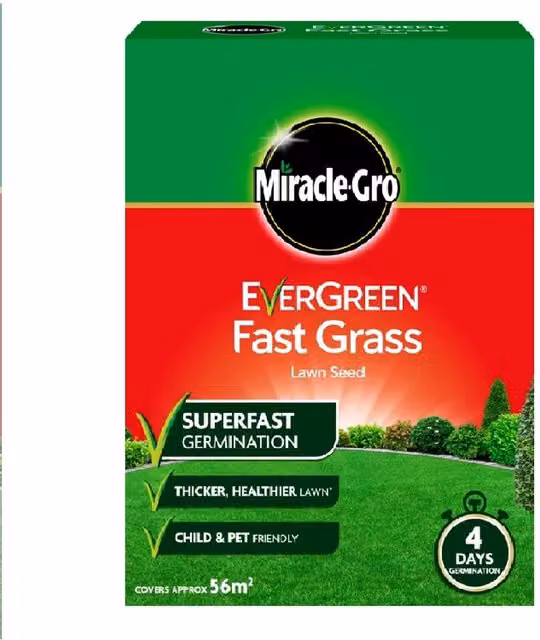 Miracle Gro Fast Grass Lawn Seed, 1.68kg