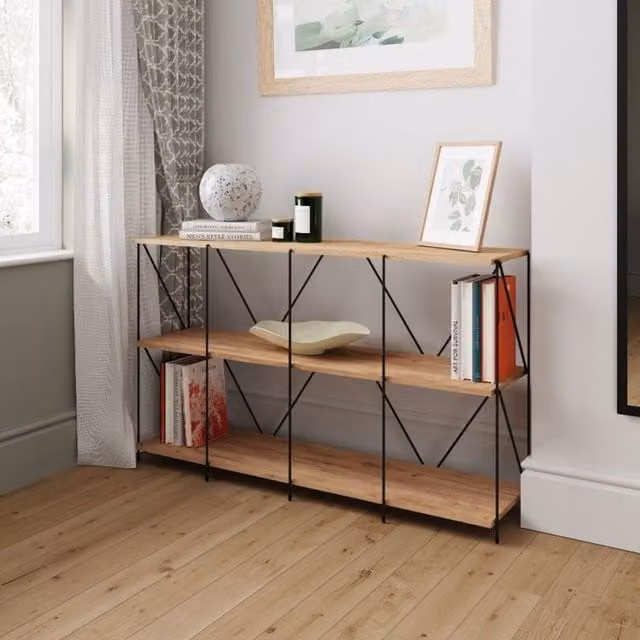 Timber Art Design Leyo Cube Storage Unit Bookcase in Light Oak and Black – 1