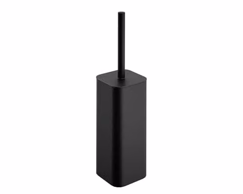 COSMIC NEA Freestanding Toilet Brush and Holder in Matte Black, Stainless Steel and Plastic – 1