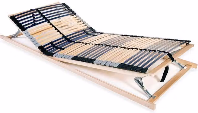 Berkfield Home 7-Zone Slatted Bed Base with 42 Beech and Birch Wood Slats, W: 70 cm, L: 200 cm – 1