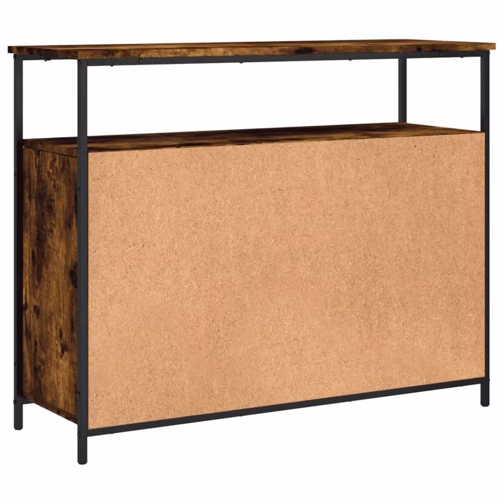 Berkfield Home Smoked Oak Sideboard in Brown, W/D/H: 100 x 35 x 80 cm – 6
