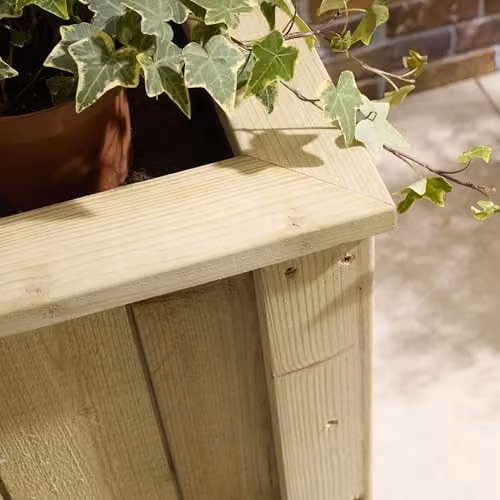 Rowlinson Signature Heritage Raised Deep Root Rectangular Planter in Brown or Black – 2