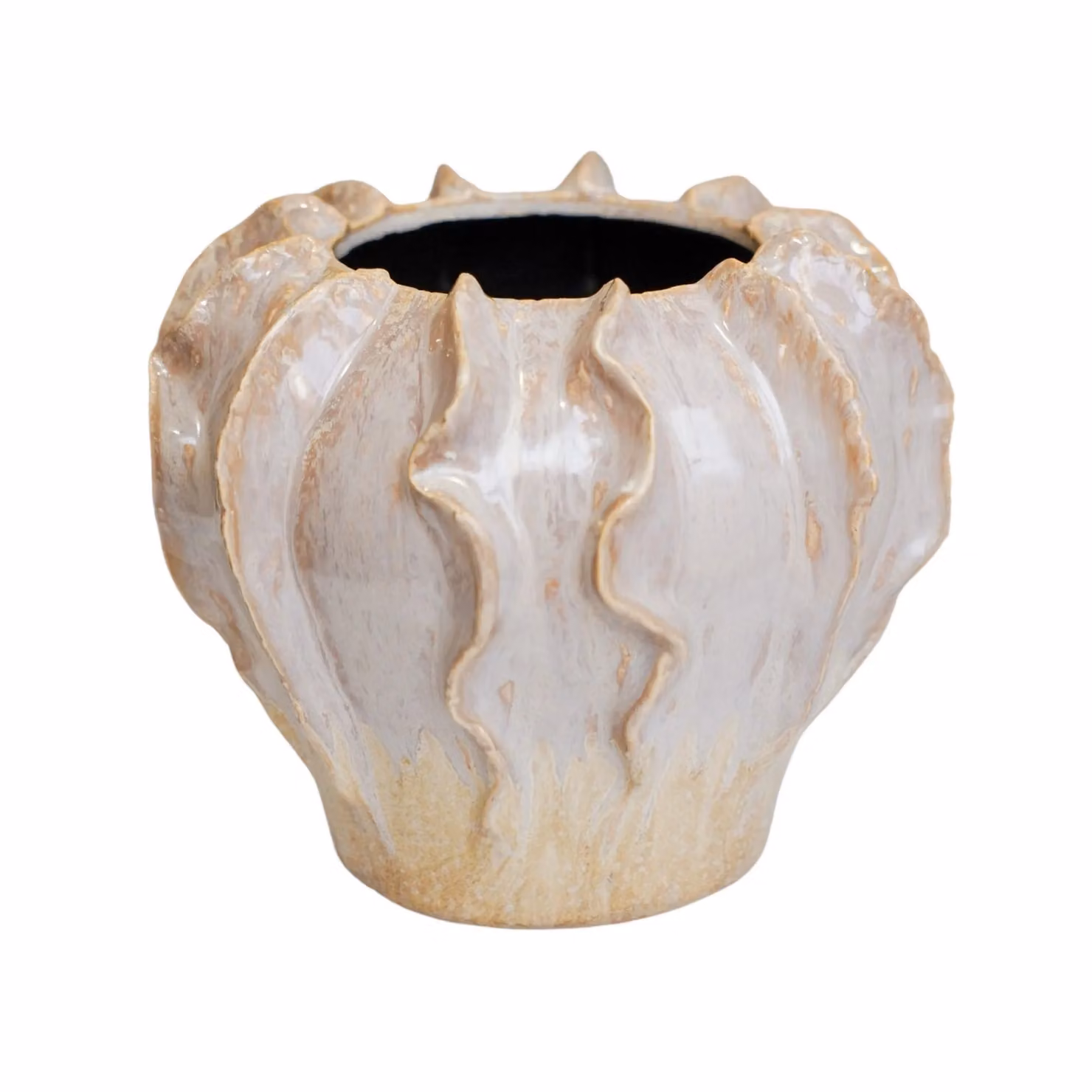Ivyline Scarlet Coral Reef Pink Ceramic Planter, H15cm x D19cm – 2