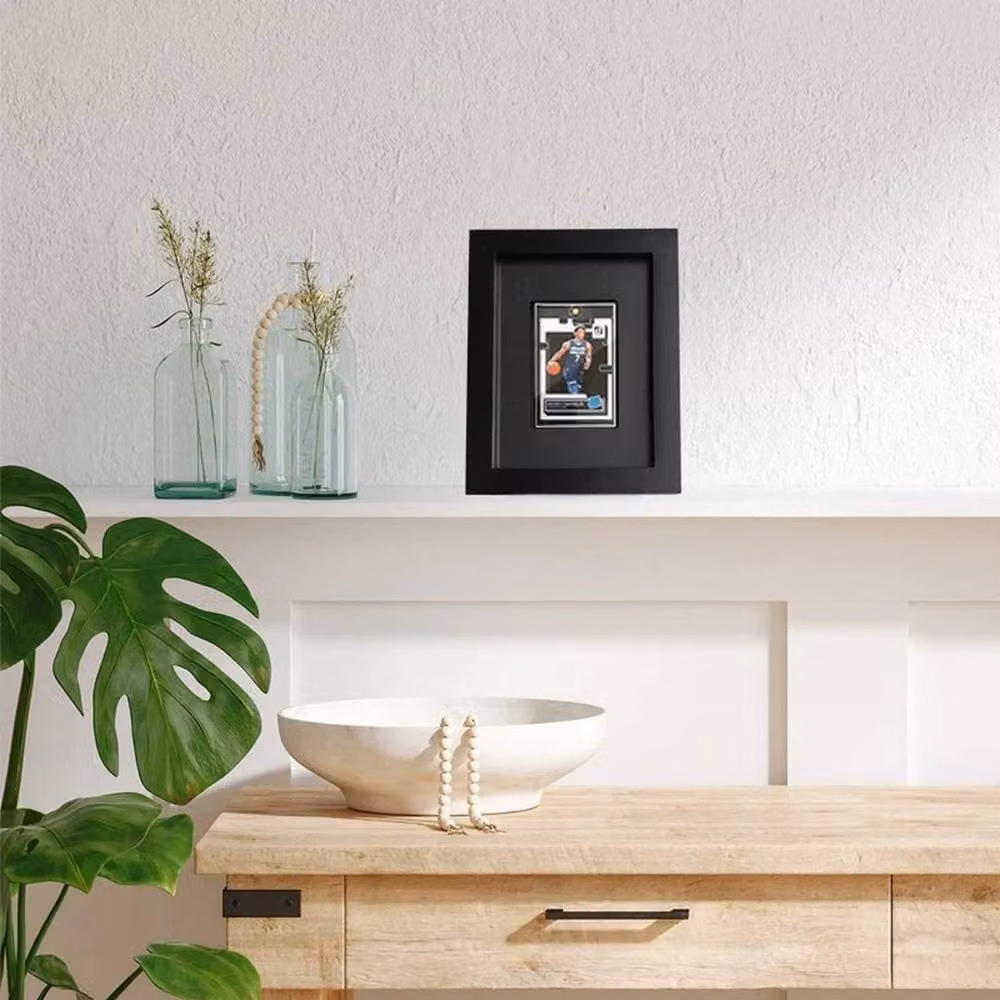 NESTLUNE Black Soft Frame Trading Card Wall Mountable Display Frame, W: 100 cm, H: 15 cm, D: 15 cm – 2