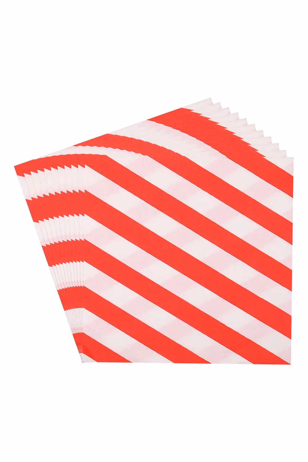 Neel Blue Christmas Party Paper Napkins in White and Red Stripes, 33 x 33 cm – 3