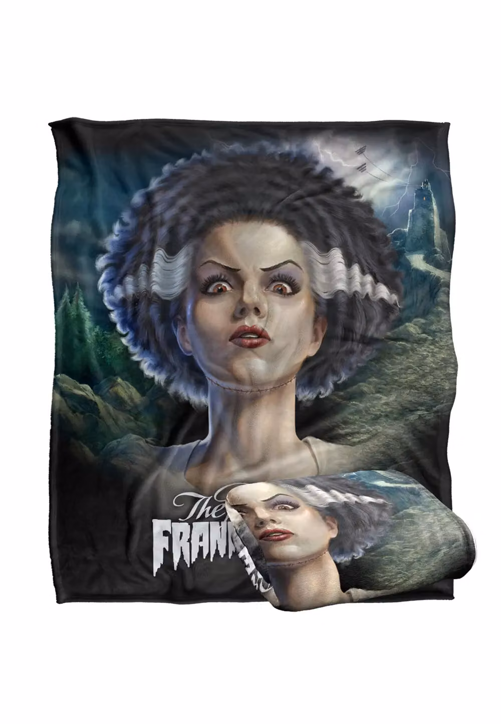 Universal Monsters The Bride Silky Touch Super Soft White Fluffy Throw Blanket – 2