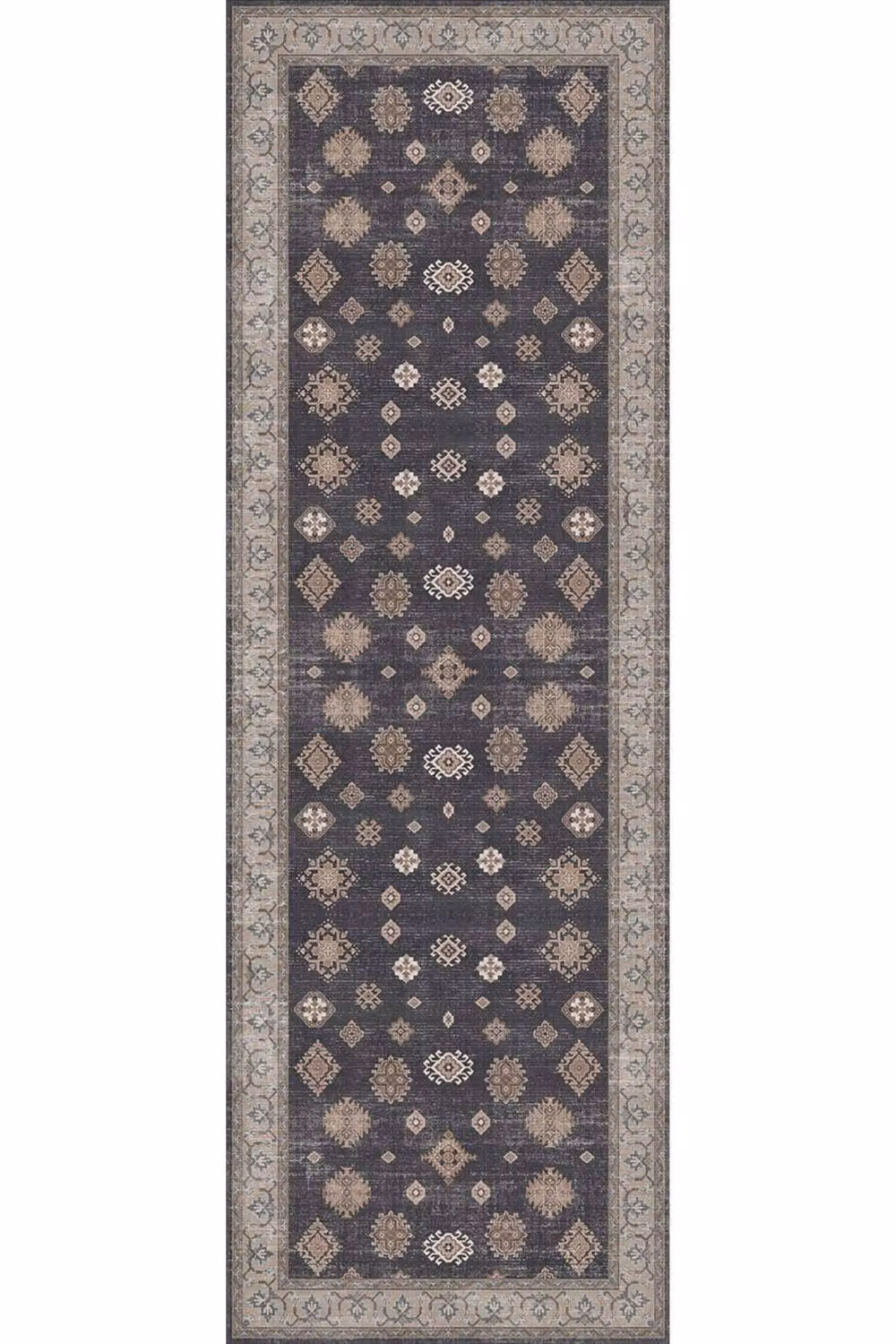 THE RUGS Farah Washable Persian Classic Runner Rug in Black, W/D/H: 60 x 180 cm – 3