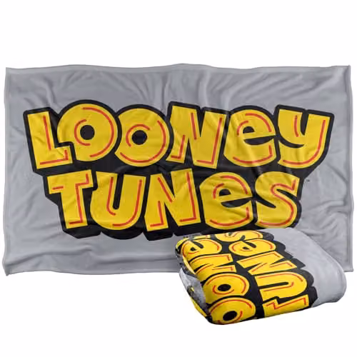 Warner Bros. Looney Tunes Silky Touch Super Soft Fleece Throw Blanket, Multicolour