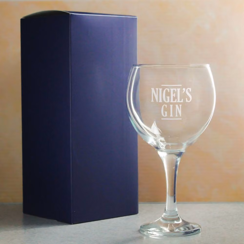 Uniqueful Personalised Gin Balloon Cocktail Glass in Transparent Glass – 2