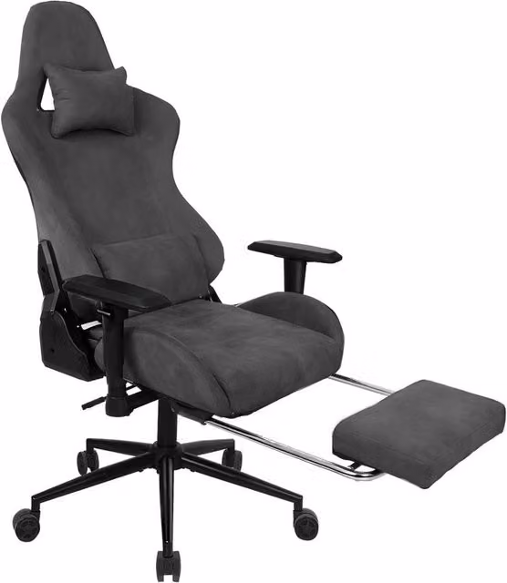 VOGREX Grey 165 Recline Ergonomic Executive Chair with Pocket Spring Seat and Headrest – 1