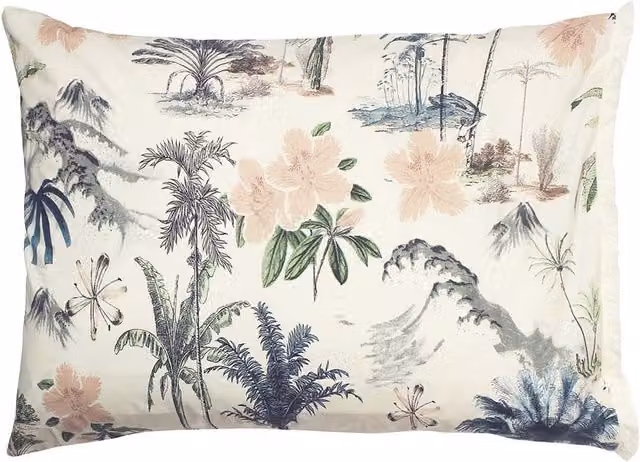 Linen House Luana Multicolour Floral Cotton Pillowcase Set W/H: 50 x 50 cm