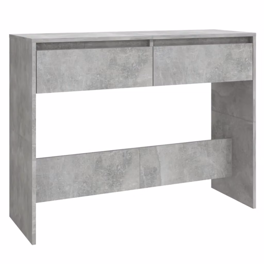 Berkfield Home Modern Console Table in Concrete Grey, W/D/H: 100 x 35 x 76.5 cm – 2