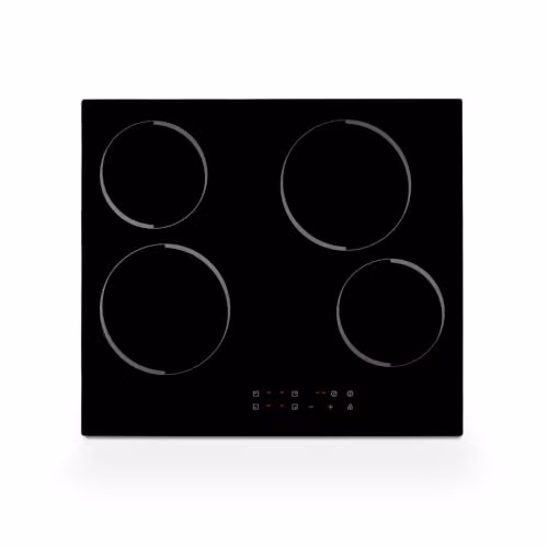Montpellier MCH59 Black Ceramic Electric Built-in Hob with 4 Zones and Timer – 1