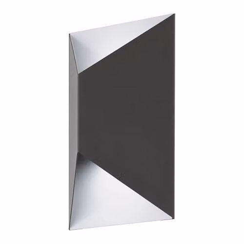 Eglo Predazzo Modern Metal IP44 LED Outdoor Wall Light in Grey