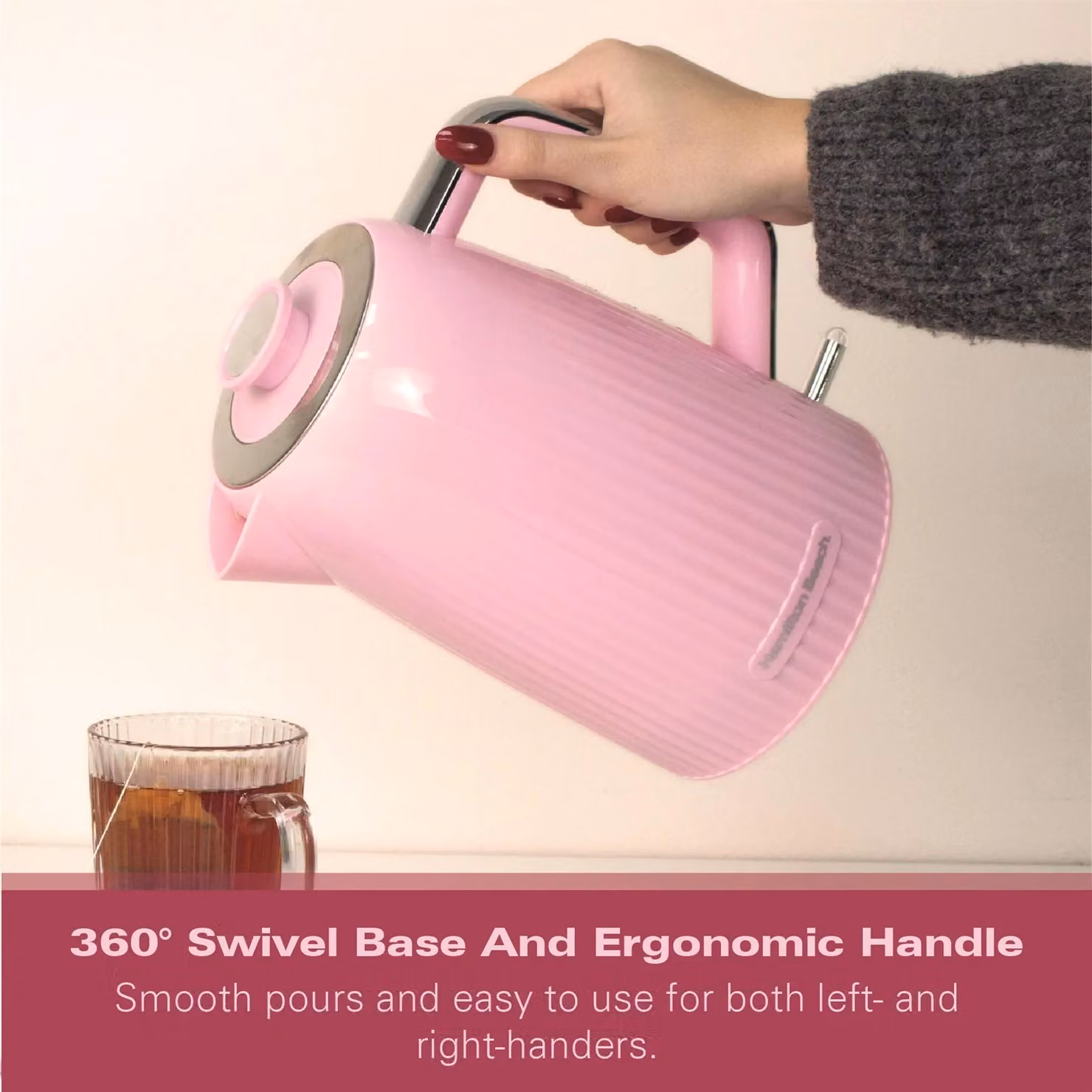 Hamilton Beach Miami 1.7 l Kettle in Flamingo Pink – 2