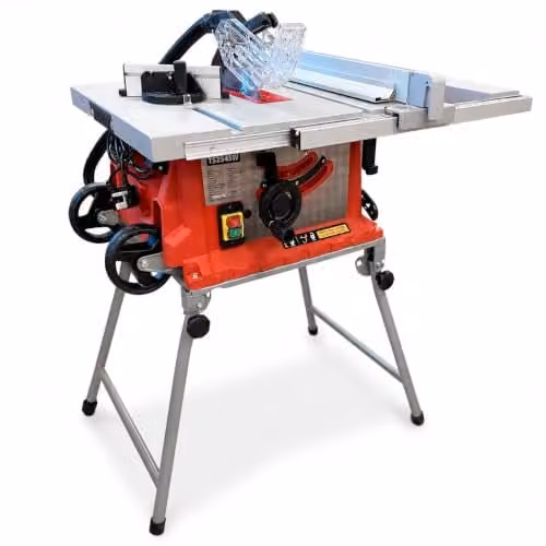 Lumberjack 254mm Portable Folding Table Saw, 1800W, Red – 1