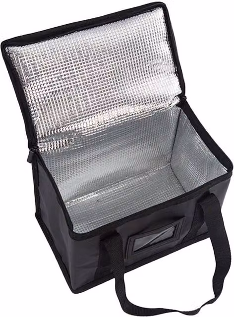KORVIXA 28L Large Insulated Food Delivery Bag in Black – 1