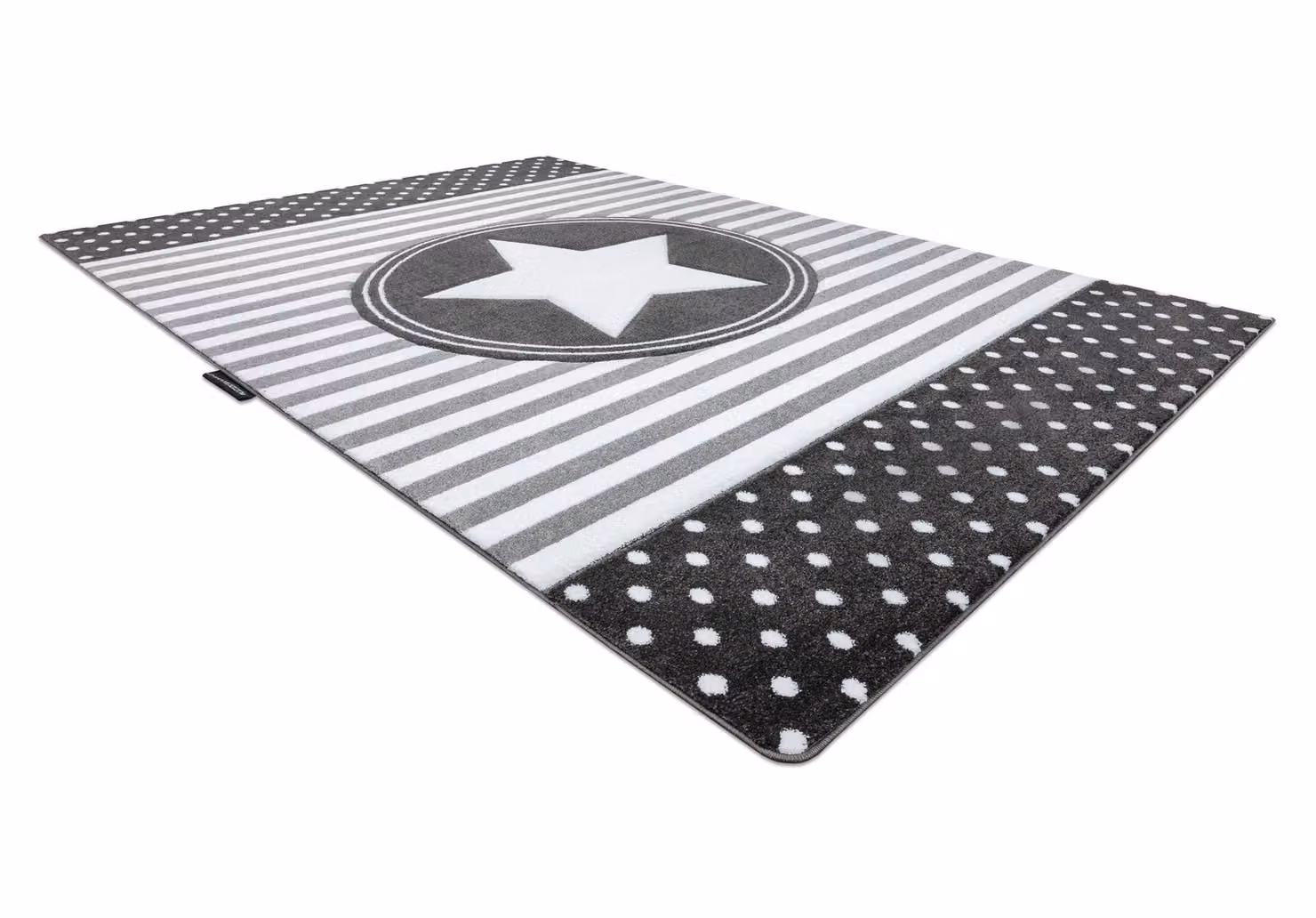 RugsX Petit Grey Rectangular Polypropylene Rug, W: 160 cm, D: 220 cm – 3