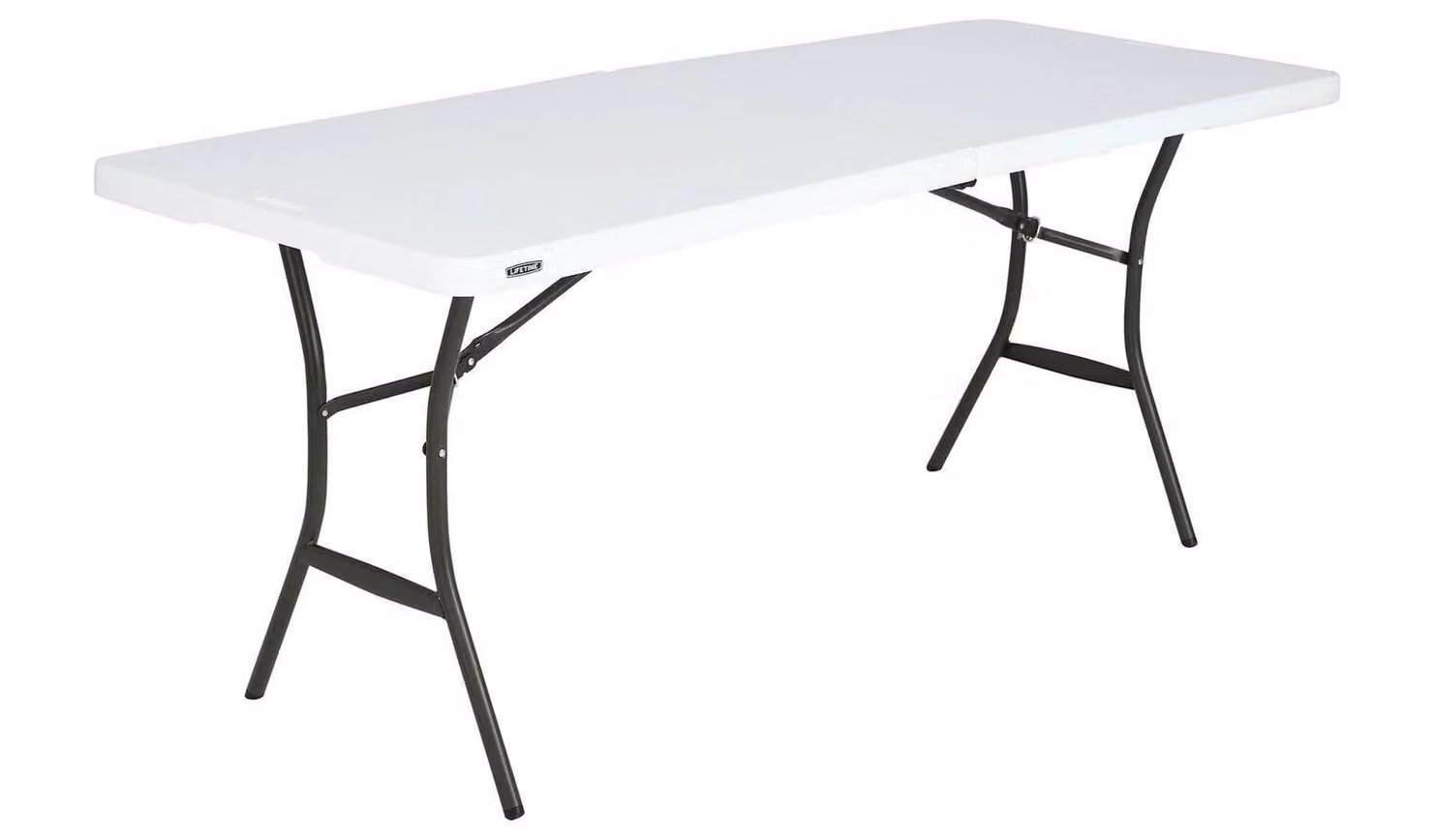 Lifetime 6ft Folding Plastic Rectangular Picnic Table in White