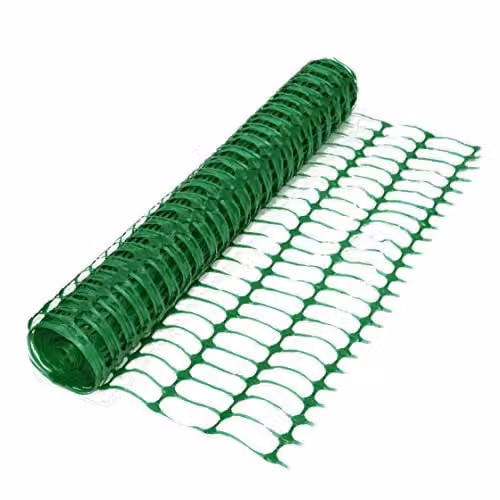 True Products Green Plastic Barrier Mesh Temporary Safety Fencing, 50m Roll – 1