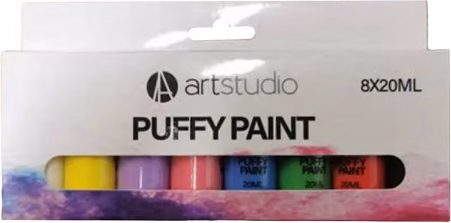 Art Studio Multicolour Puffy Paint Pack of 8