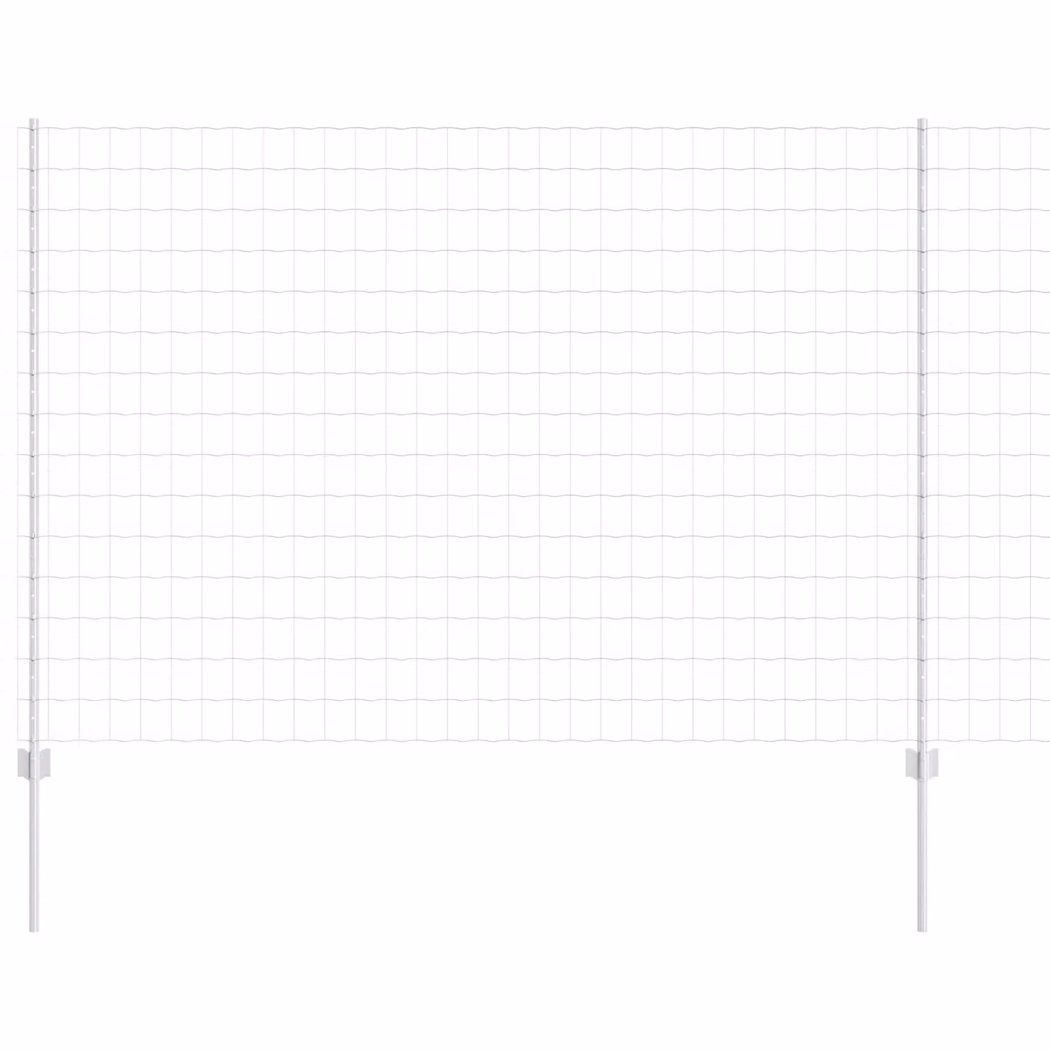 Berkfield Home Euro Fence with 10 U-Profile Posts, Silver Galvanised Steel, 6 x 10 m – 2