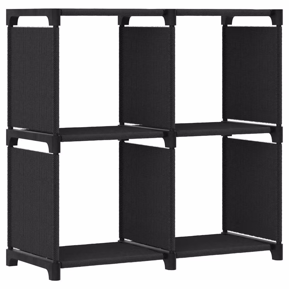 Berkfield Home Modern 4-Cube Display Shelf in Black, W/D/H: 69 x 30 x 72.5 cm – 2